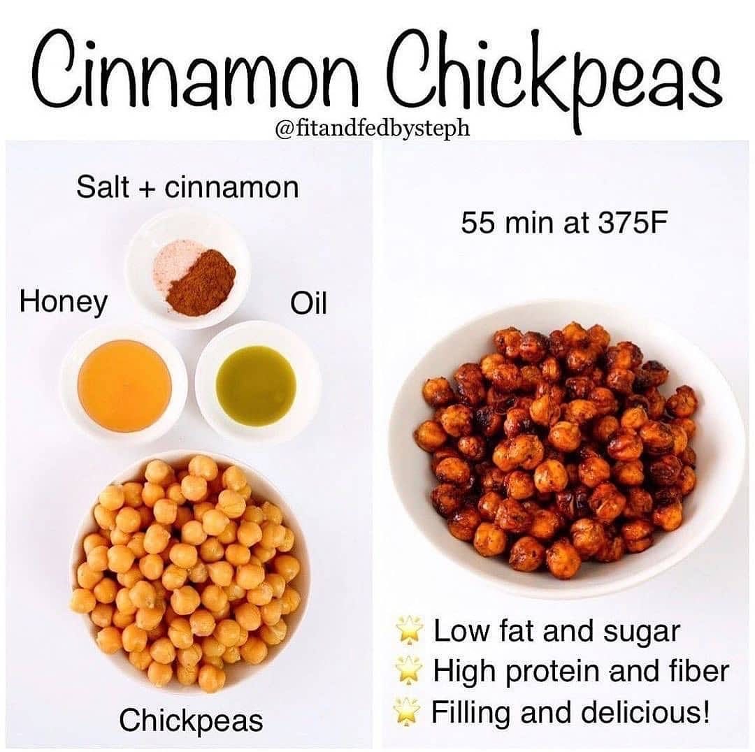 Crunchy Honey-Cinnamon Roasted Chickpeas