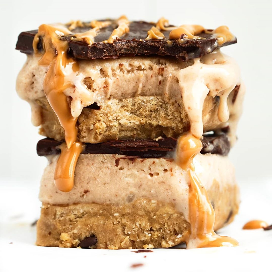 Cookie Dough Peanut Ice Cream Bars