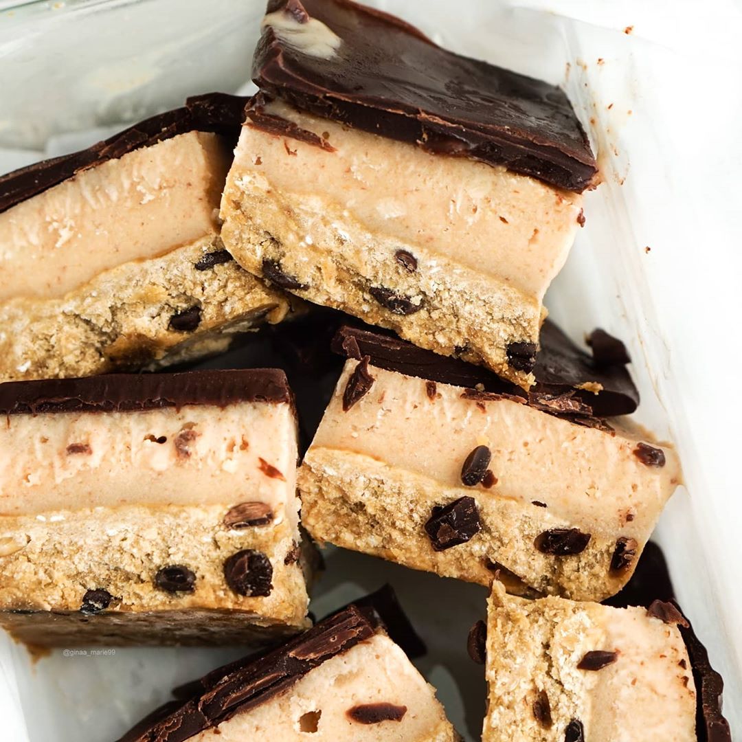Cookie Dough Peanut Ice Cream Bars