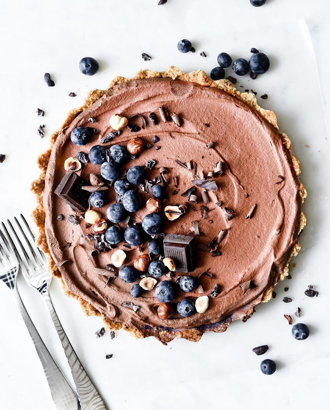 Sugar-Free Blueberry Hazelnut Tart