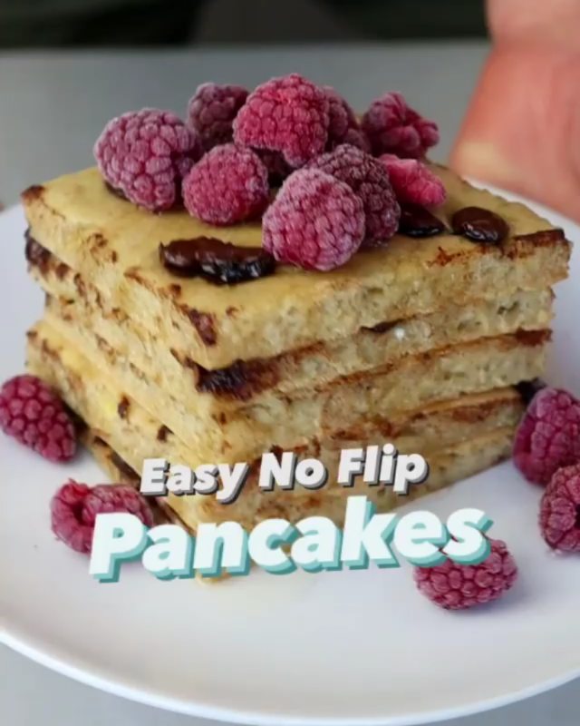 Easy Baked Vegan Pancakes