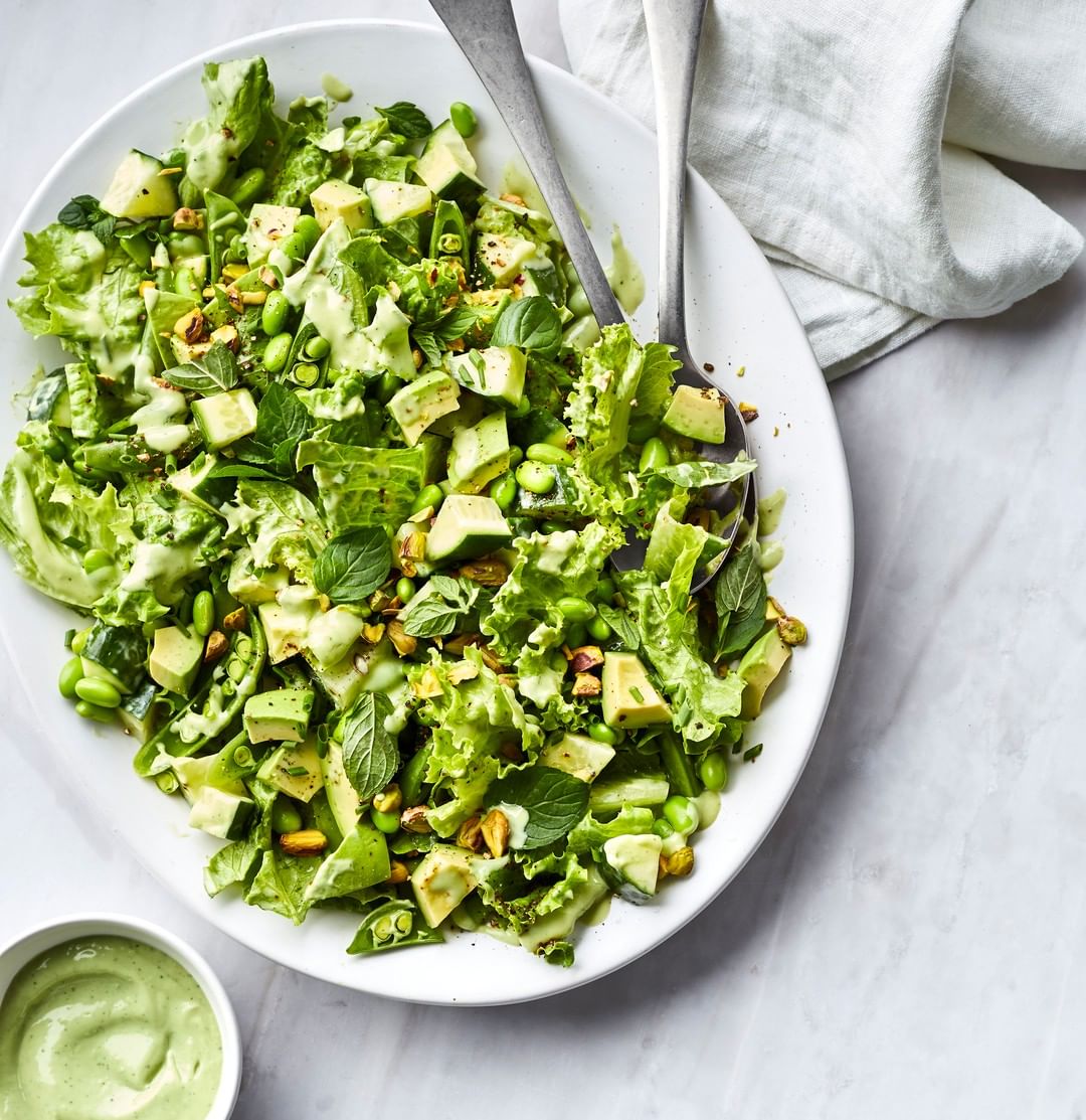 Spirulina Salad Dressing with Olive Oil and Lemon