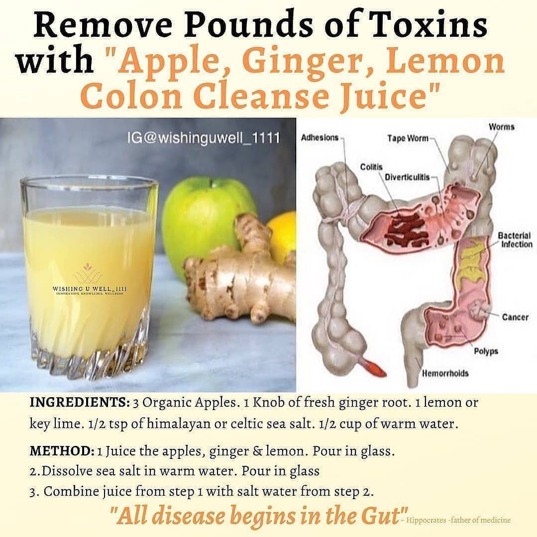 Apple Lemon Ginger Detox Drink