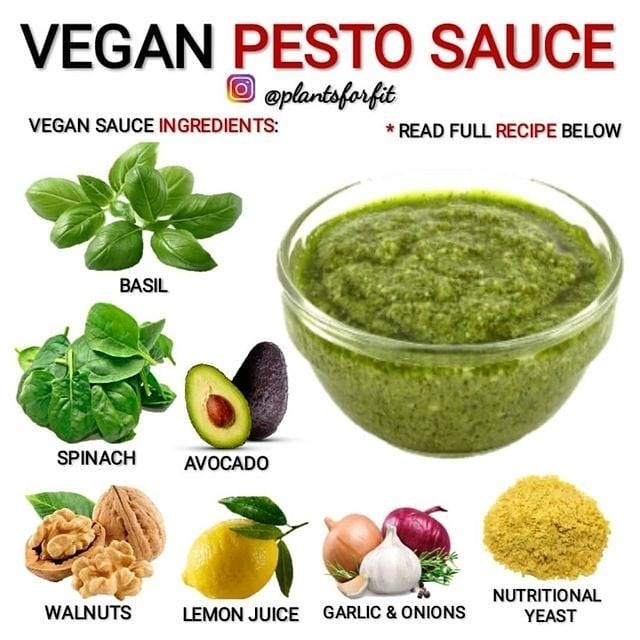 Vegan Avocado Basil Pesto