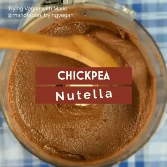 Healthy Vegan Chickpea Nutella