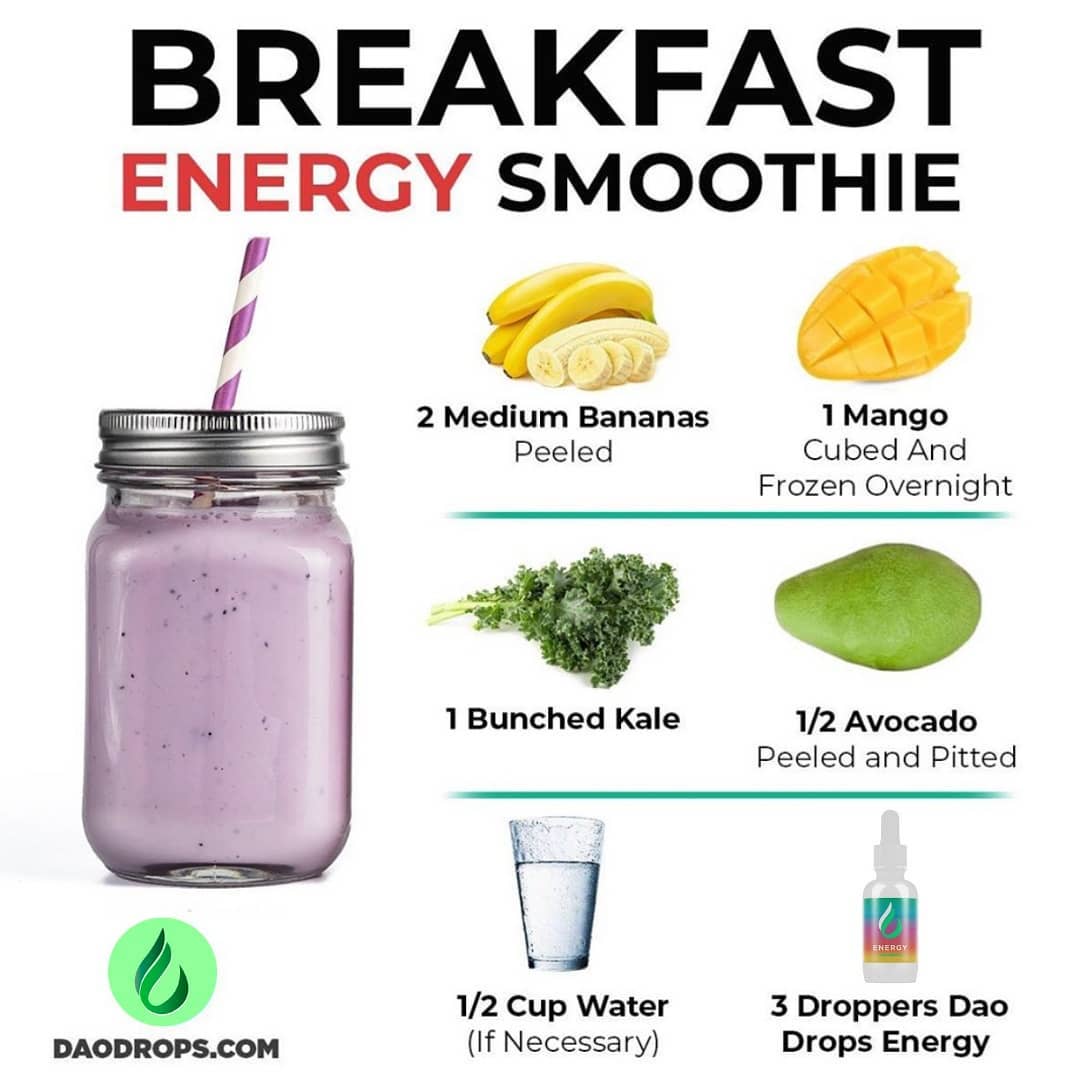 Breakfast Energy Smoothie with Dao Drops