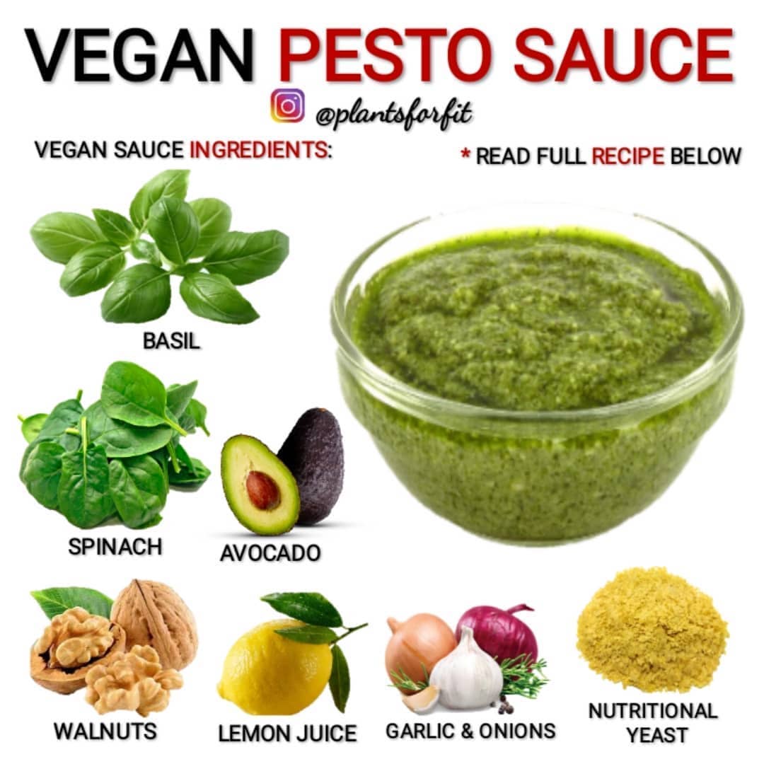Vegan Avocado Basil Pesto