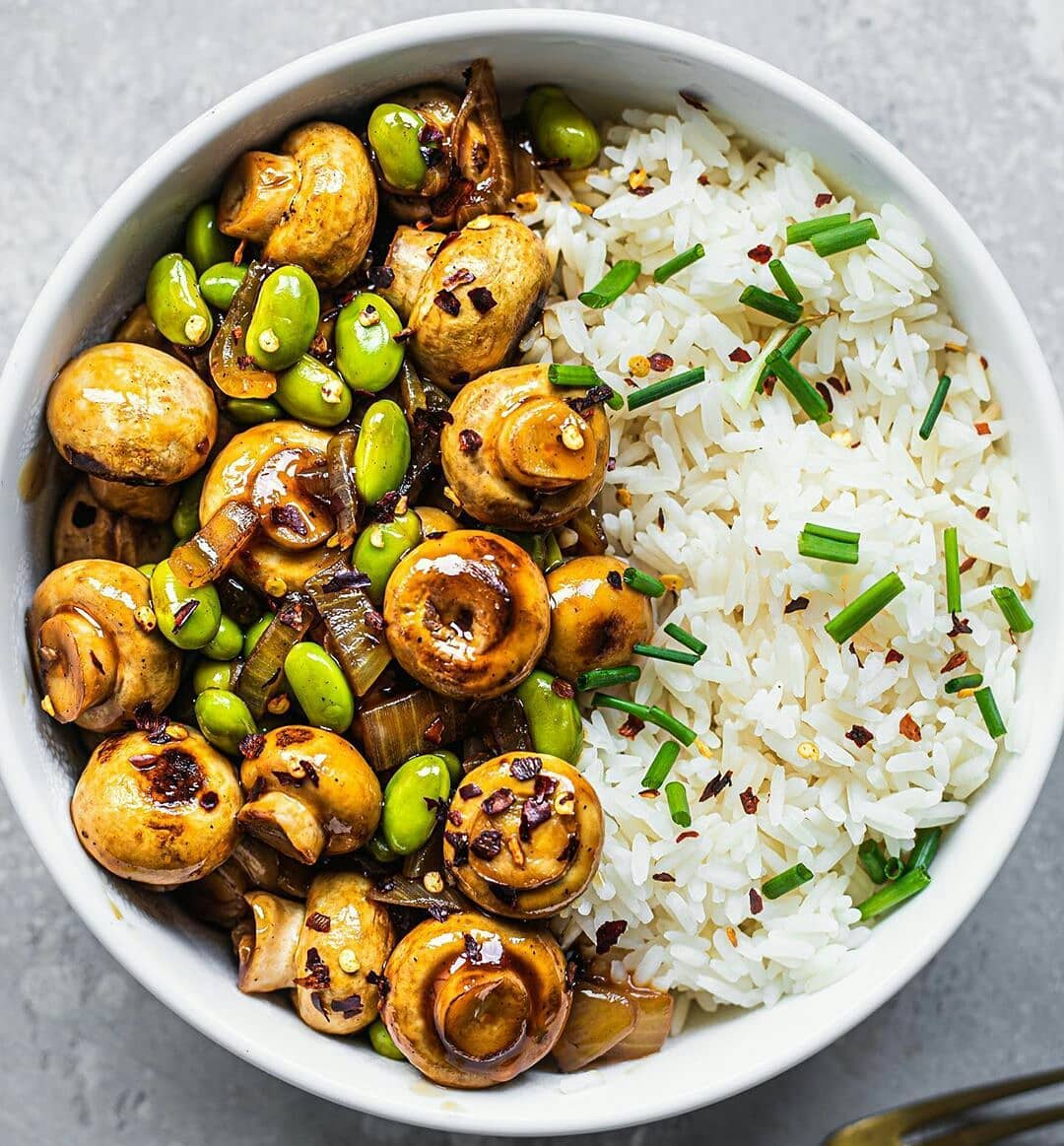 Easy Glazed Mushrooms