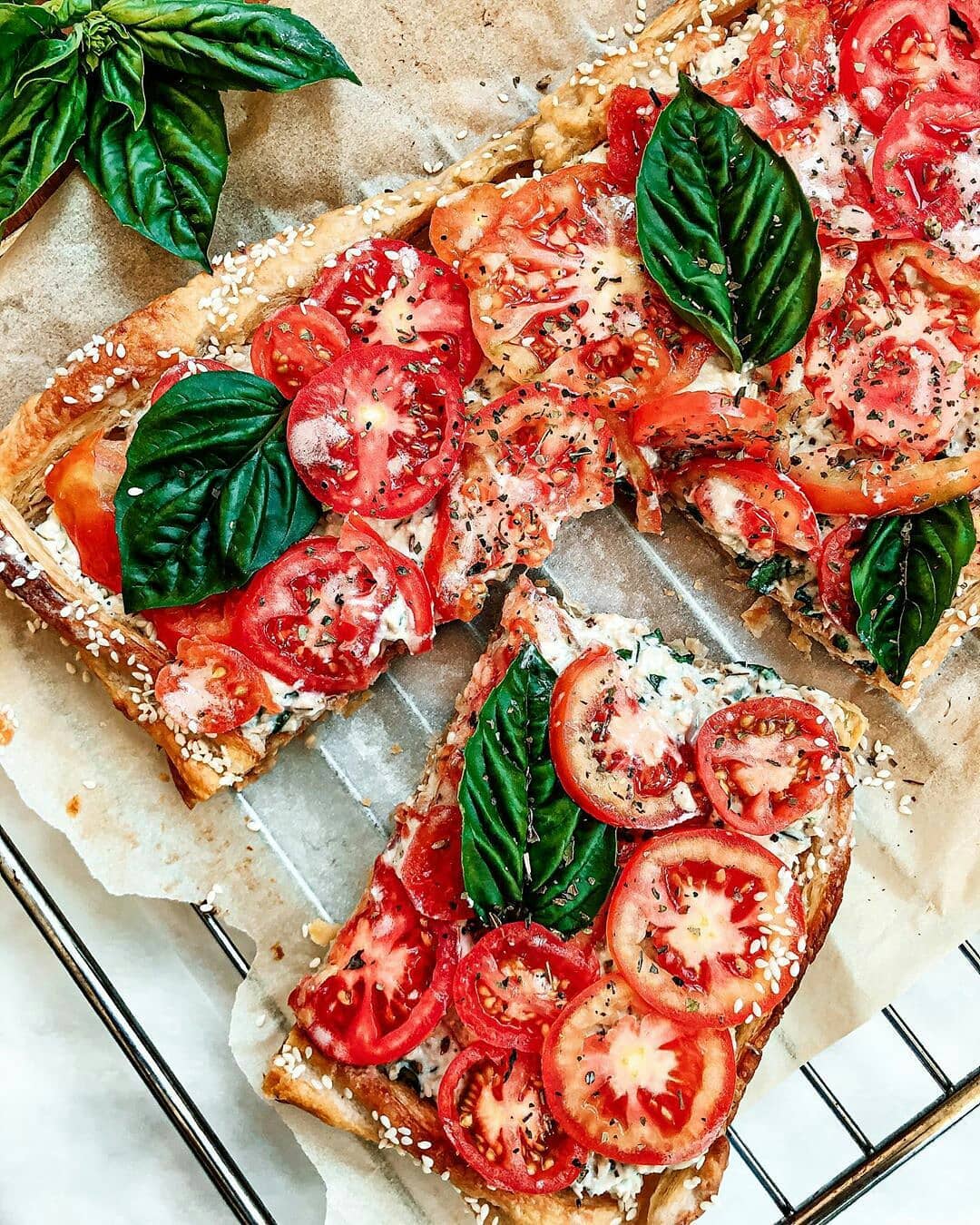 Vegan Ricotta and Tomato Tart