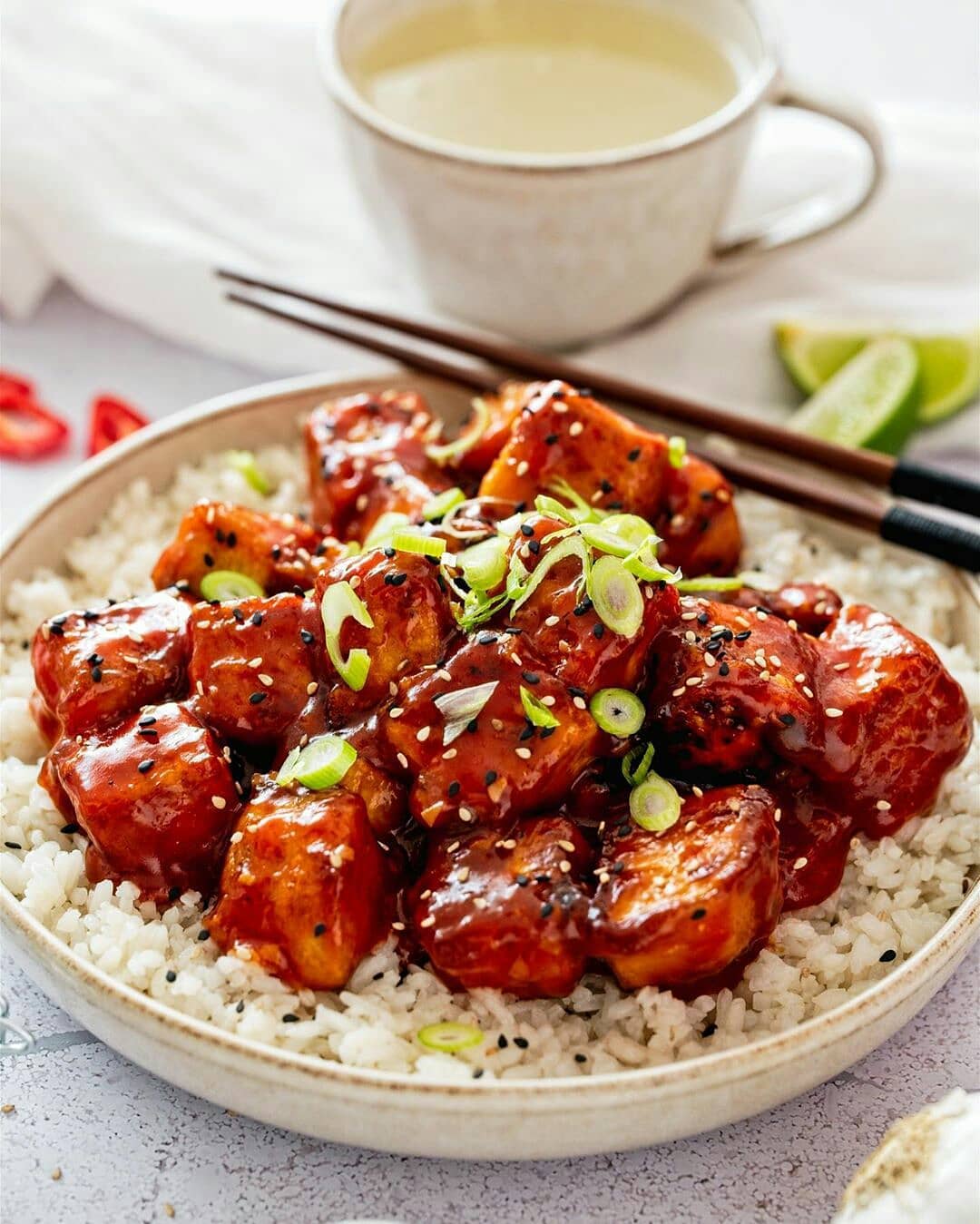 Sticky Tofu with Rice
