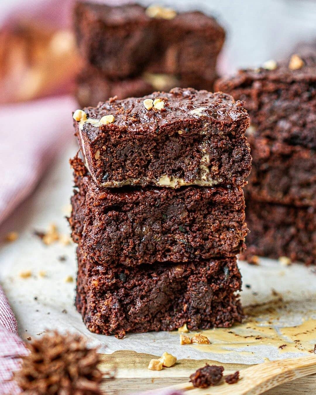 Zucchini Walnut Brownies