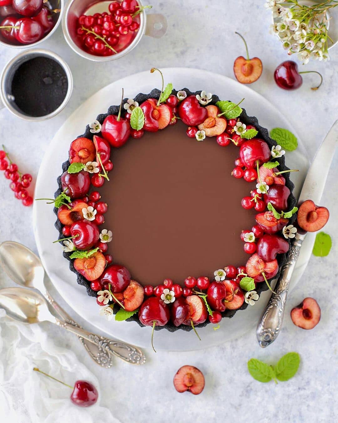 Foolproof Oreo Tart with Sinister Dark Center