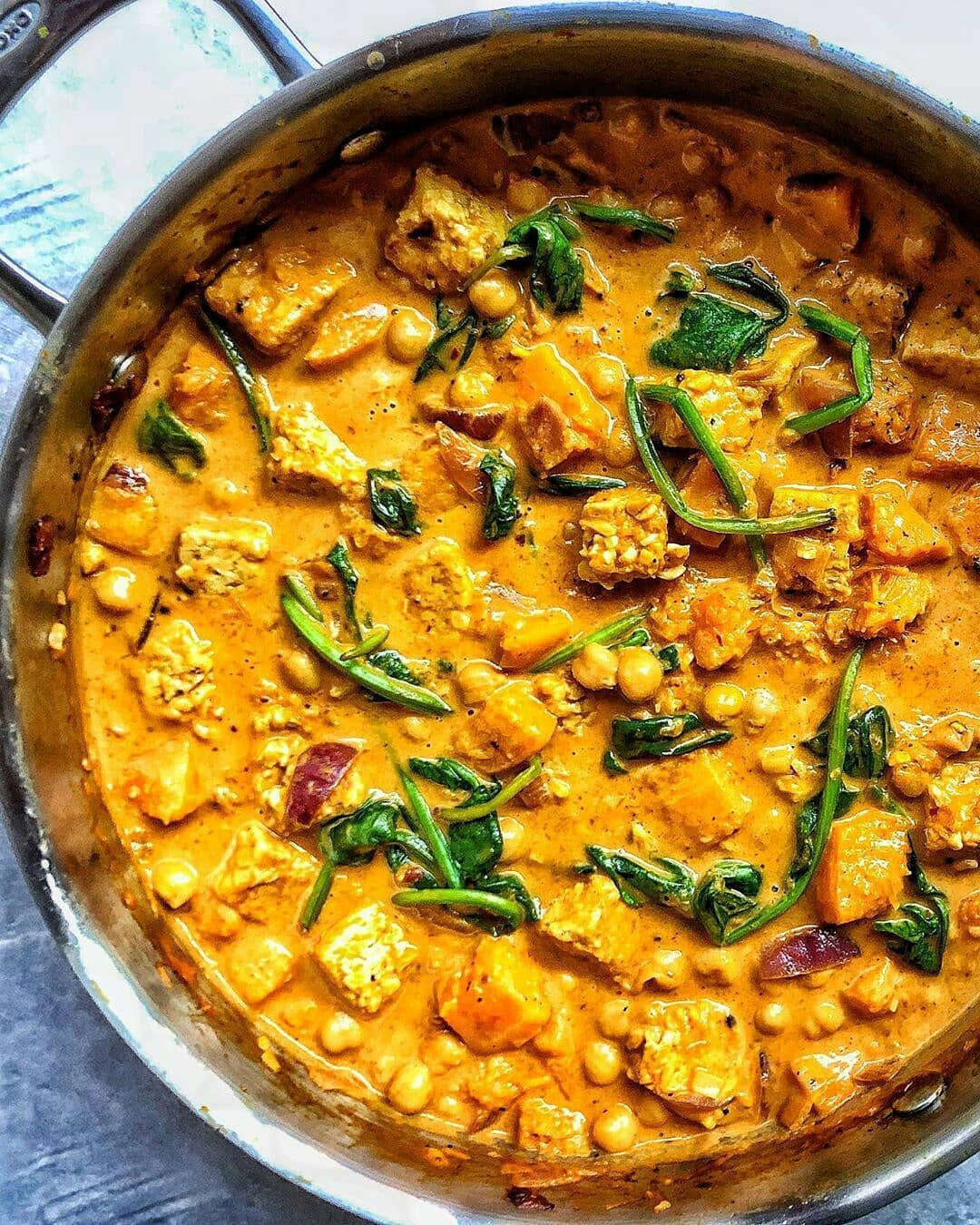 Butternut Squash Chickpea Tempeh Tikka Masala