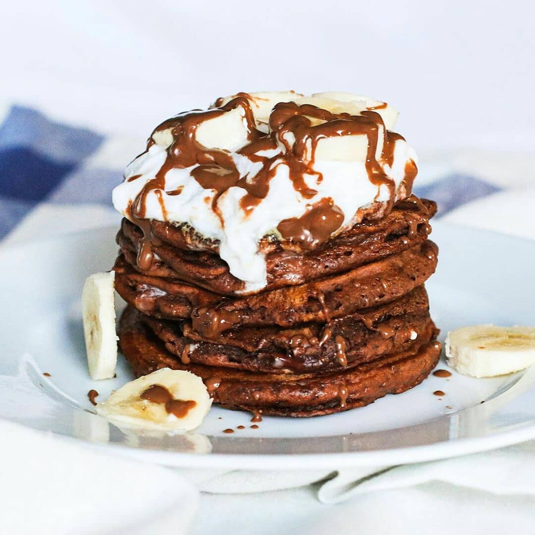Chocolatey Pancakes for Breakfast