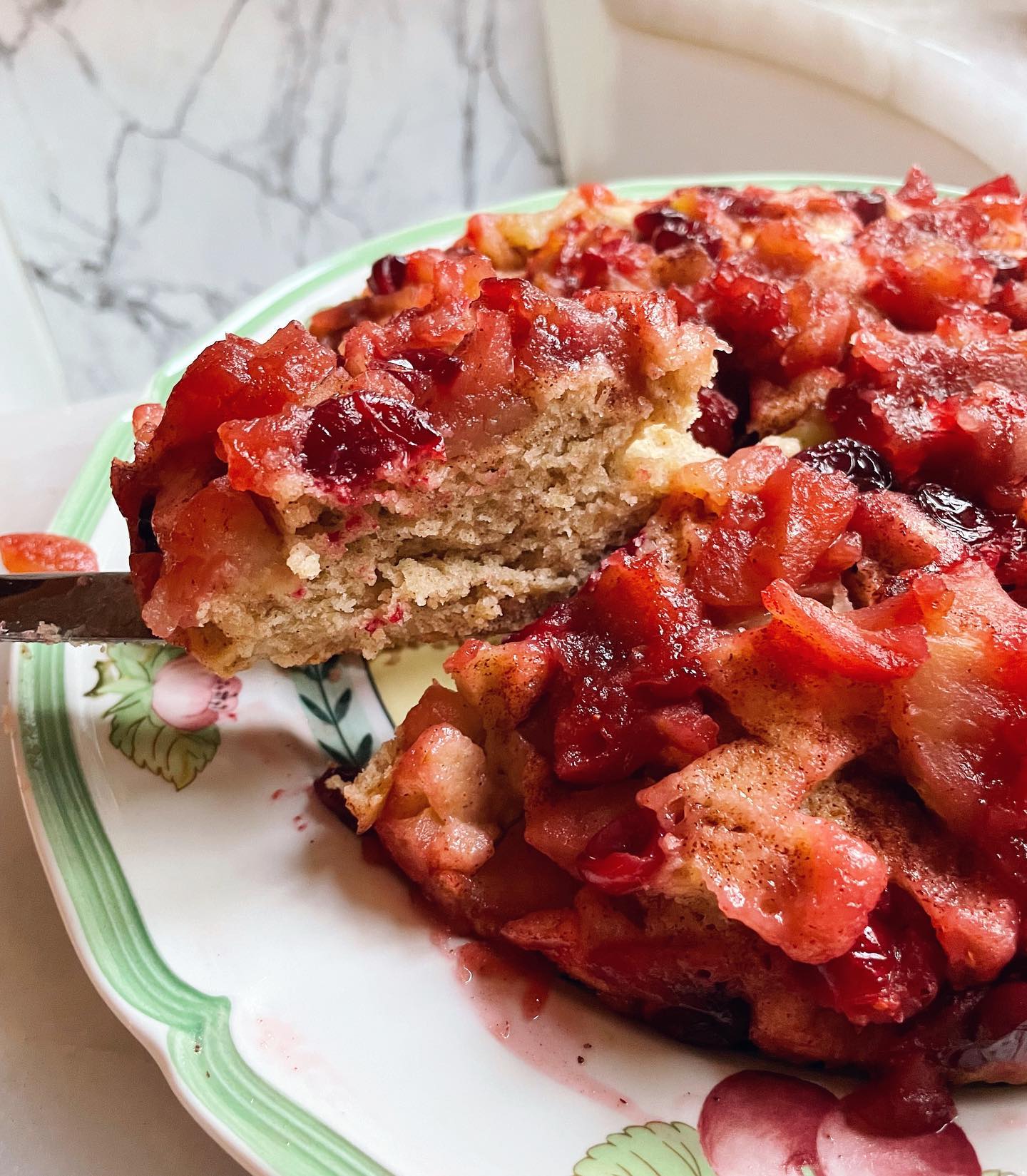 Cranberry Apple Gluten-Free Upside Down Cake