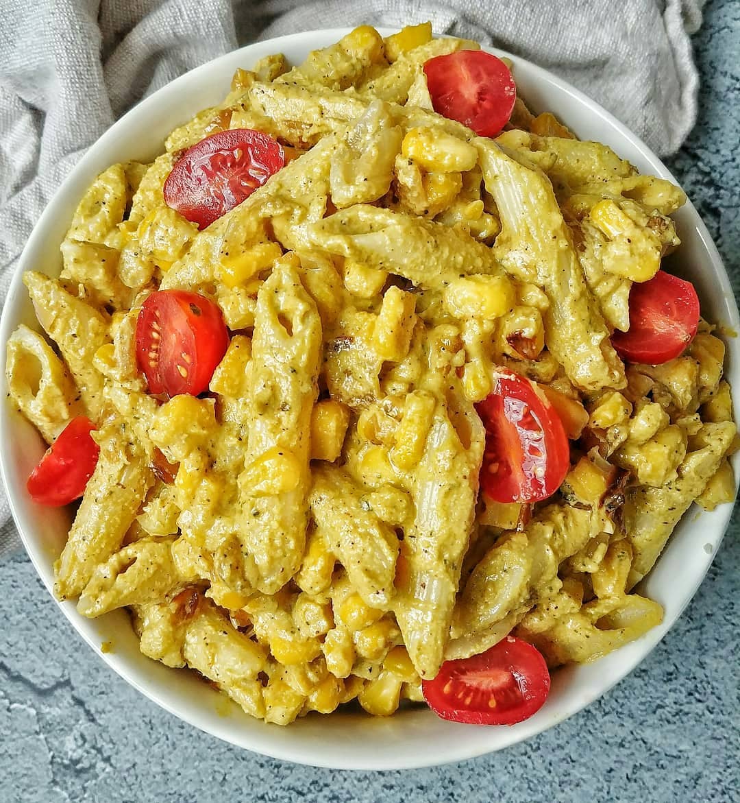 Creamy Cajun-Spiced Corn and Tomato Pasta