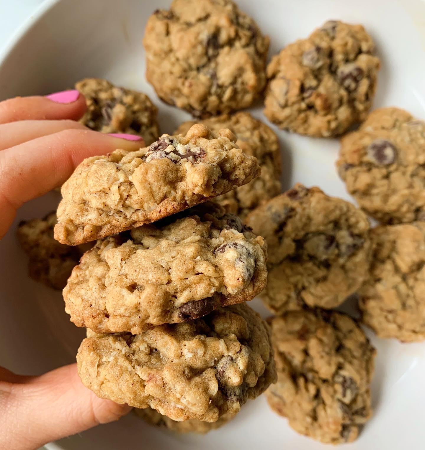 Quick and Easy Oatmeal Chocolate Chip Cookies