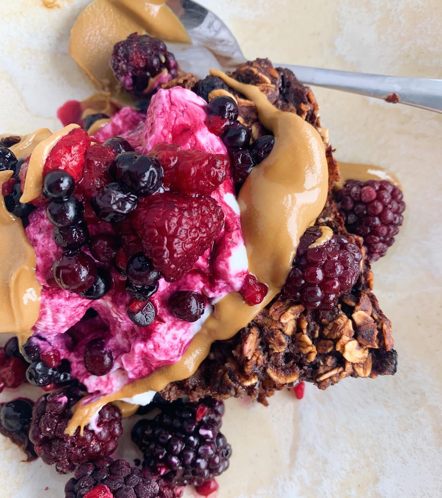 Double Chocolate Berry Baked Oatmeal
