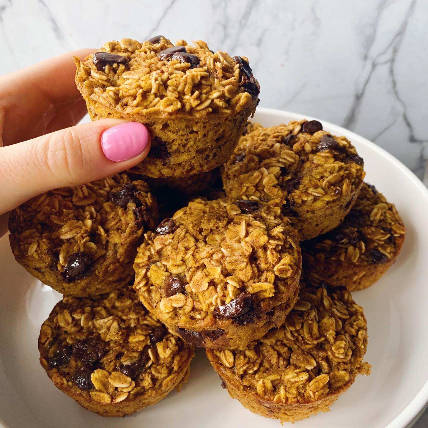 Pumpkin Baked Oatmeal Muffins