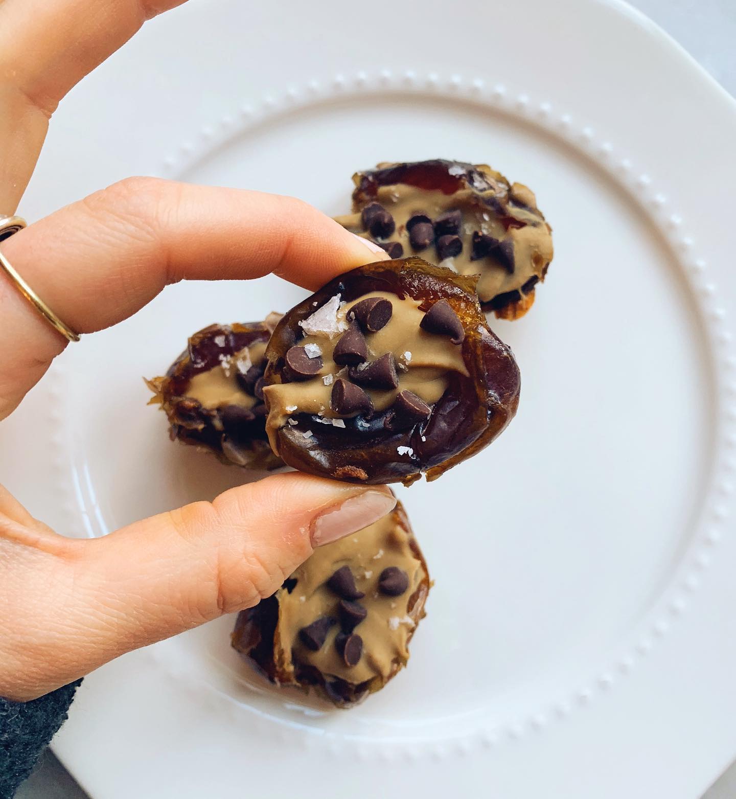 Sweet and Salty Stuffed Medjool Dates