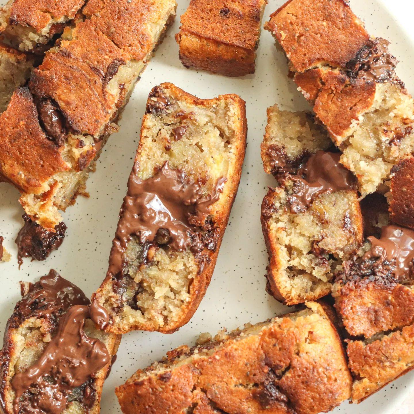 Moist Vegan Banana Bread with Chocolate Chips