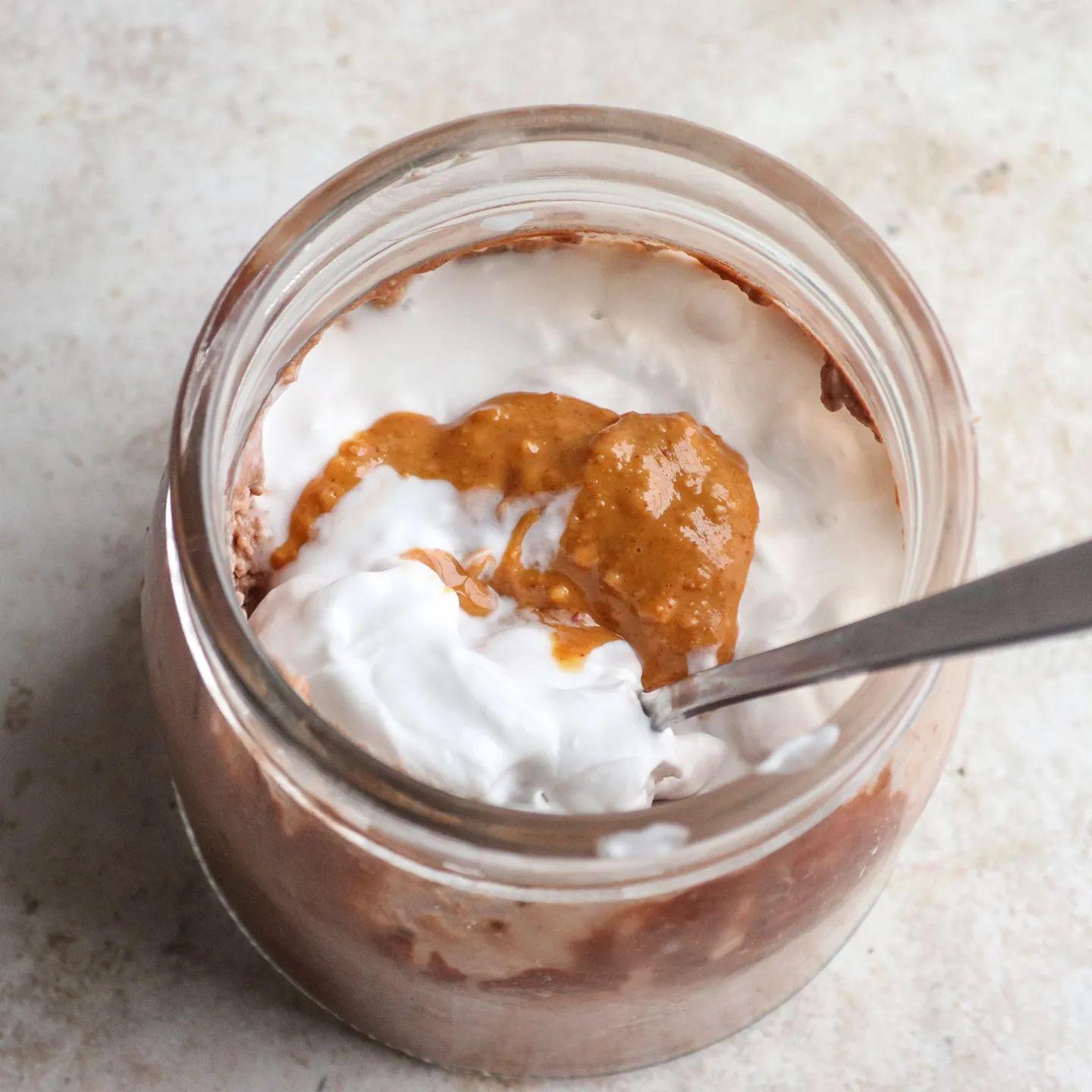 Creamy Oatflour Protein Overnight Oats