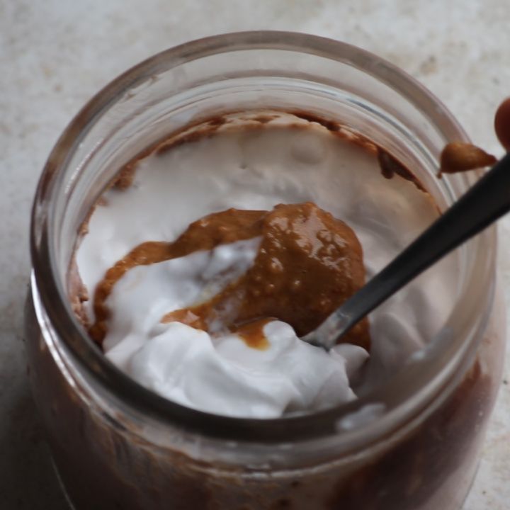 Creamy Oatflour Protein Overnight Oats