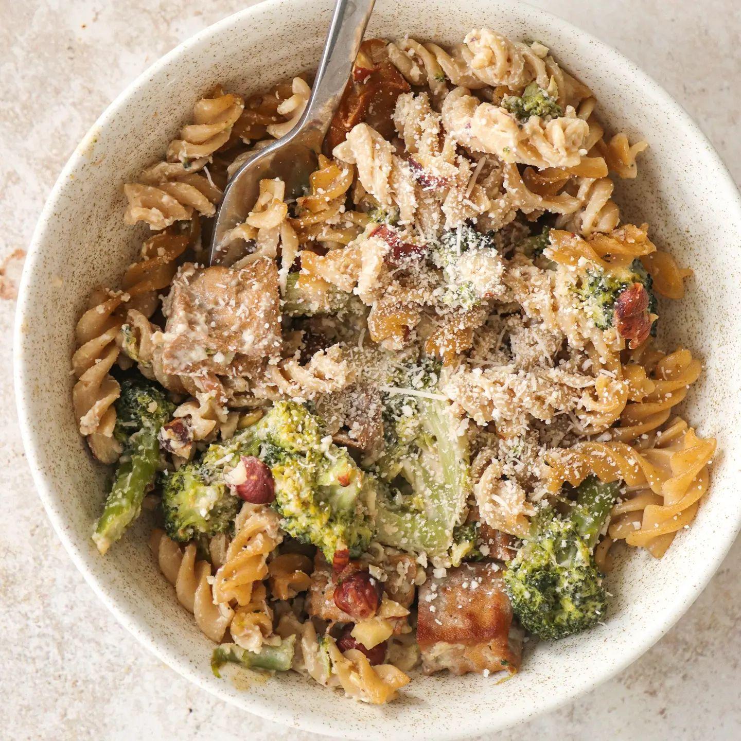 Creamy Broccoli and Tofu Pasta