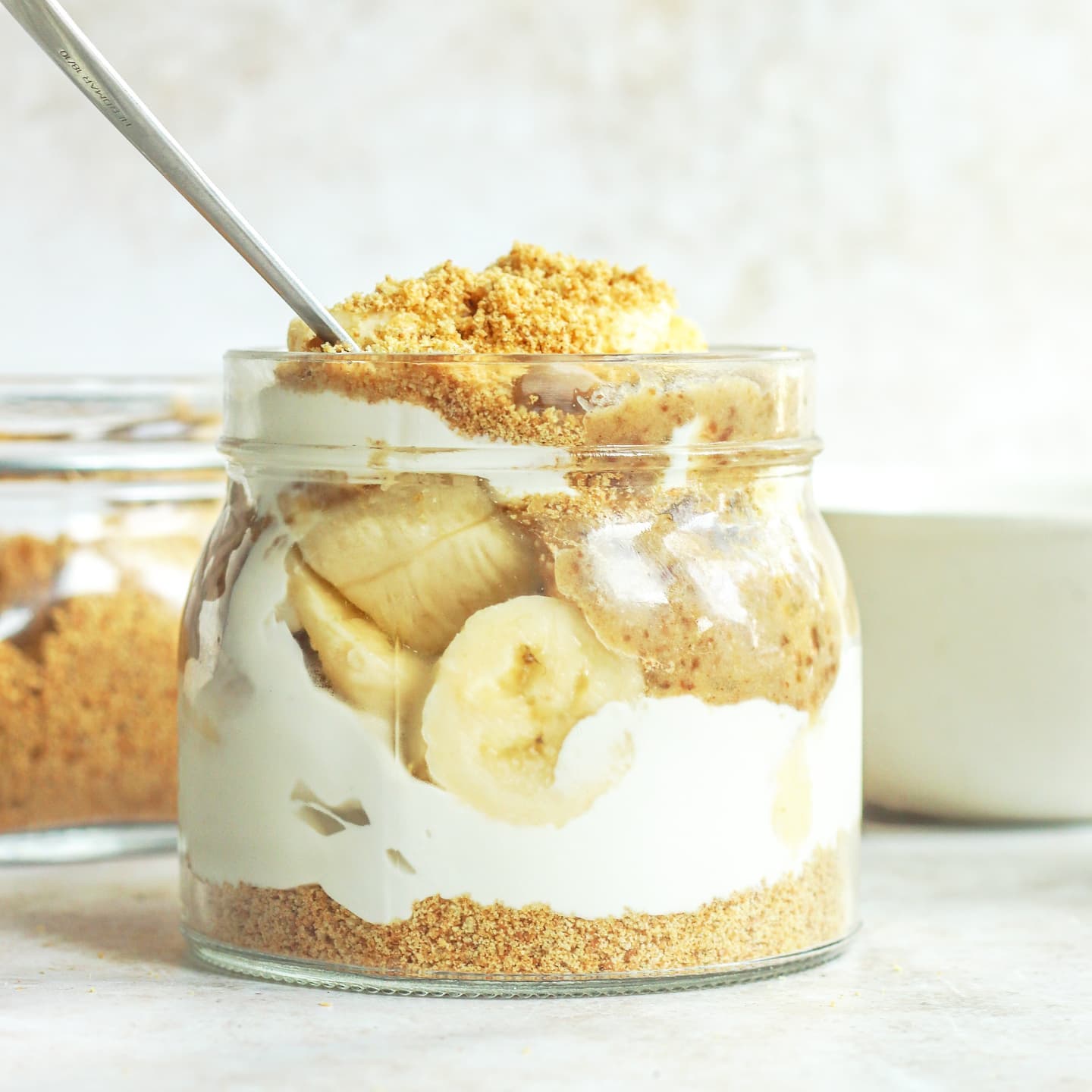 Baked Banana and Date Caramel Snack Jars