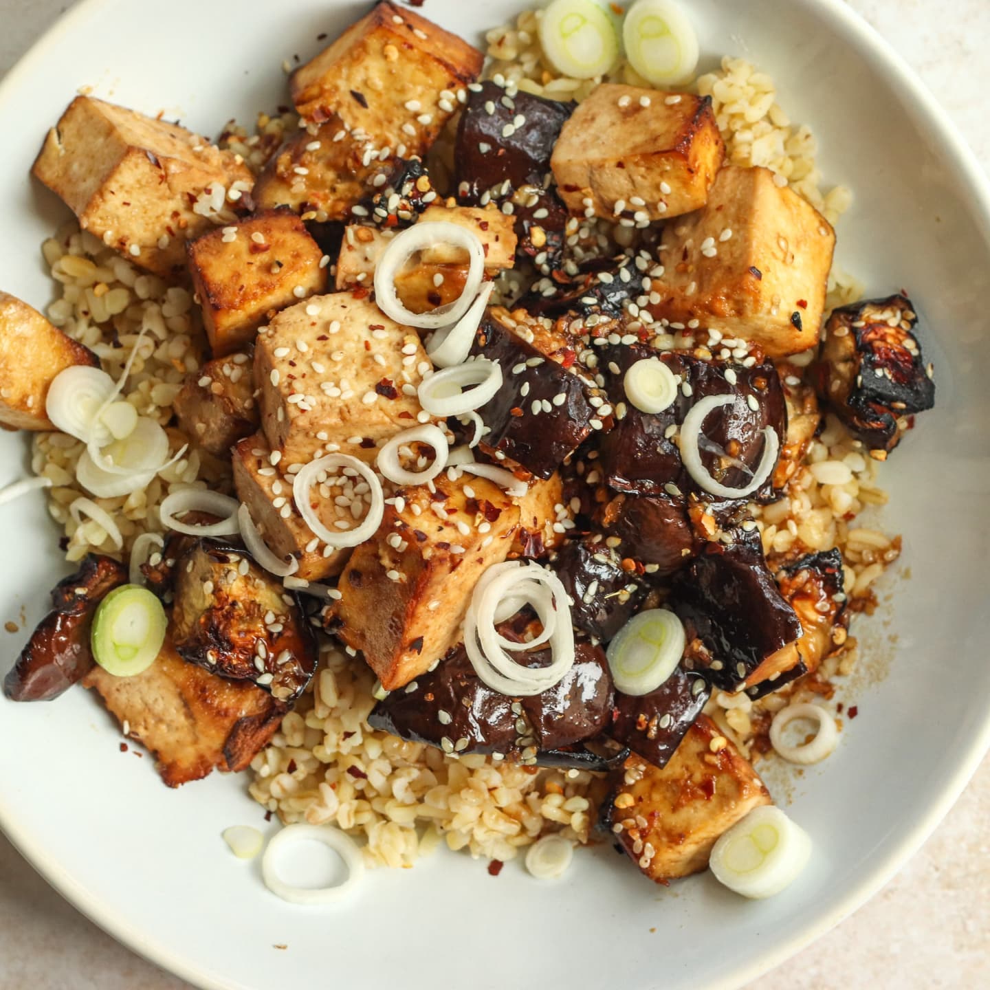 Flavorful Tofu and Eggplant Delight