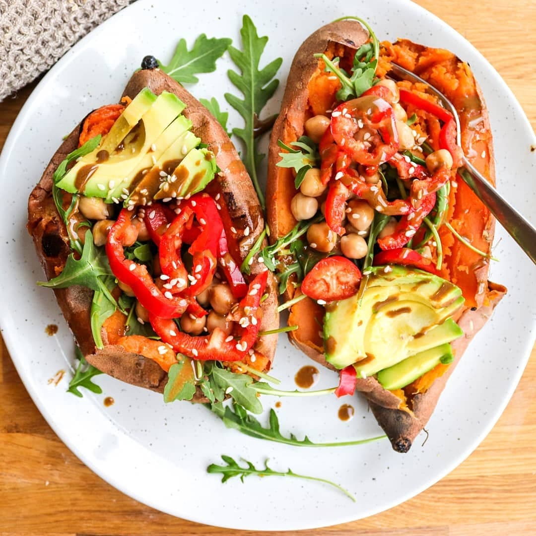 Stuffed Sweet Potatoes with Savory Fillings