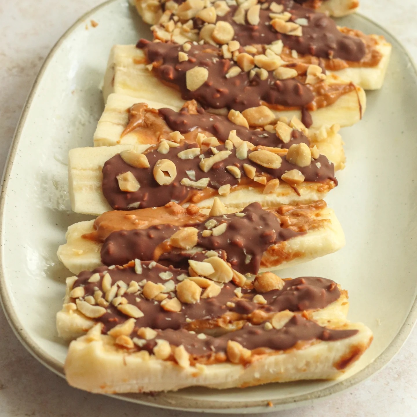 Frozen Banana Snickers-Inspired Treat