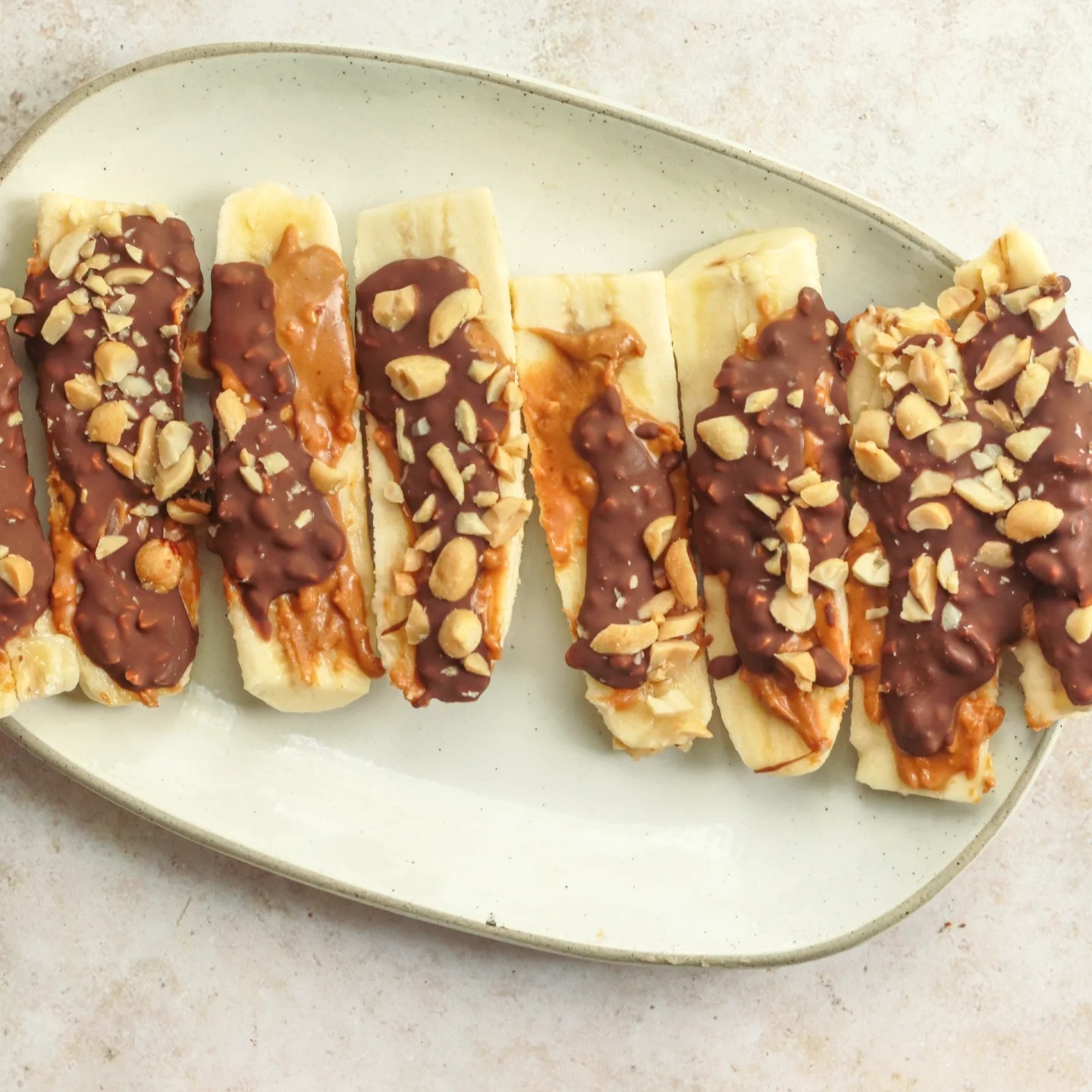 Frozen Banana Snickers-Inspired Treat