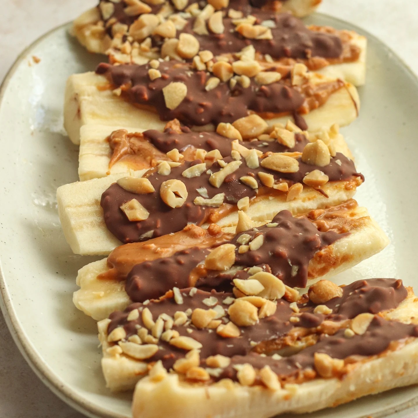 Frozen Banana Snickers-Inspired Treat