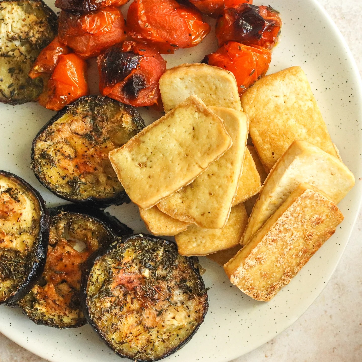 Roasted Eggplant and Bell Pepper Hummus Sandwich
