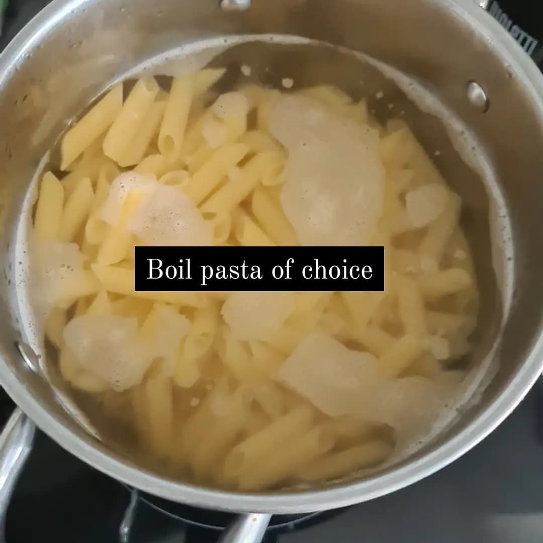 Creamy Vegan Pasta with Tofu and Vegetables