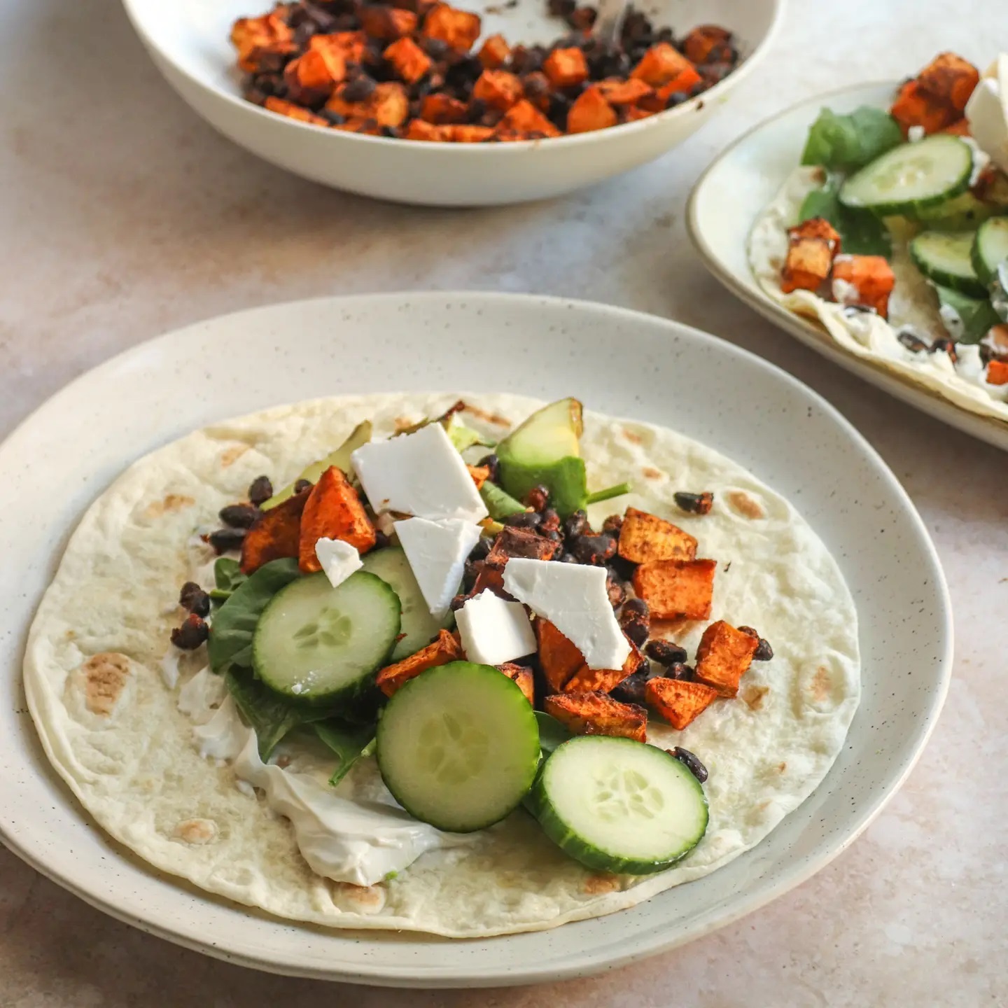 Easy Sweet Potato Bean Tacos
