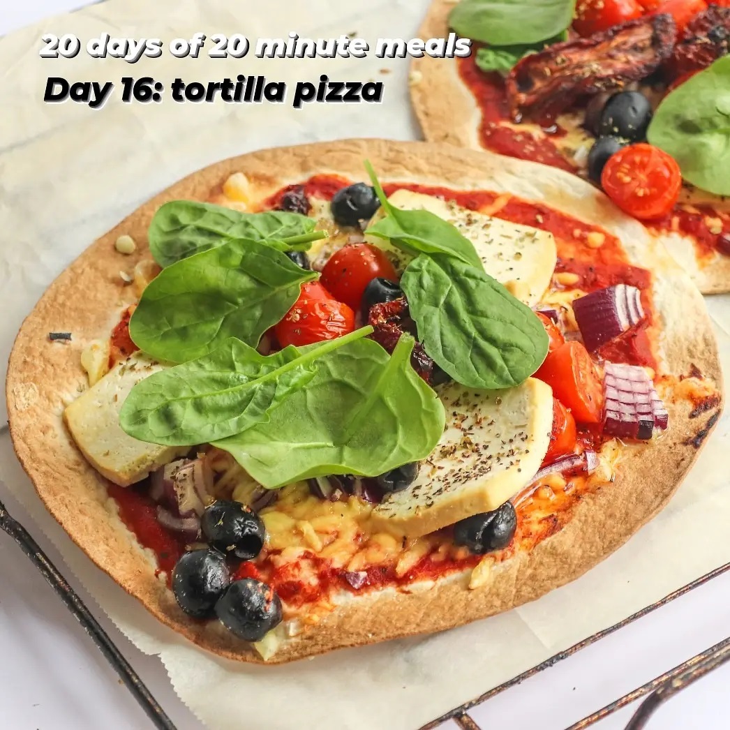 Simple Tortilla Pizza Snack