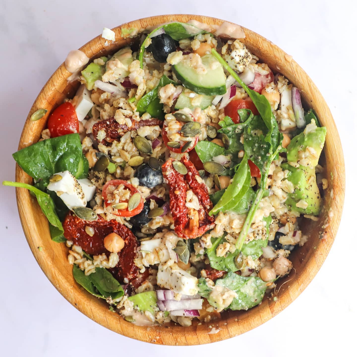 Vegan Buddha Bowl with Tahini Dressing