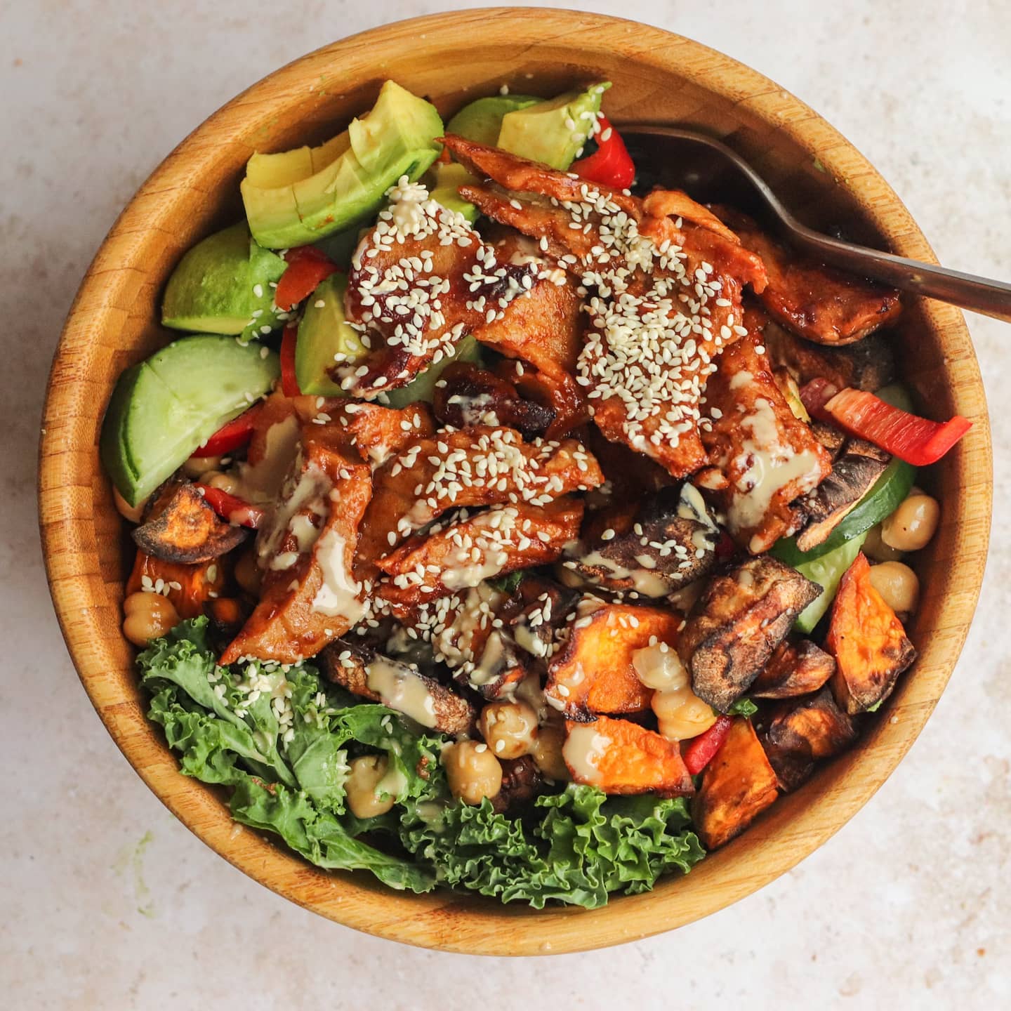 Vegan Buddha Bowl with Tahini Dressing
