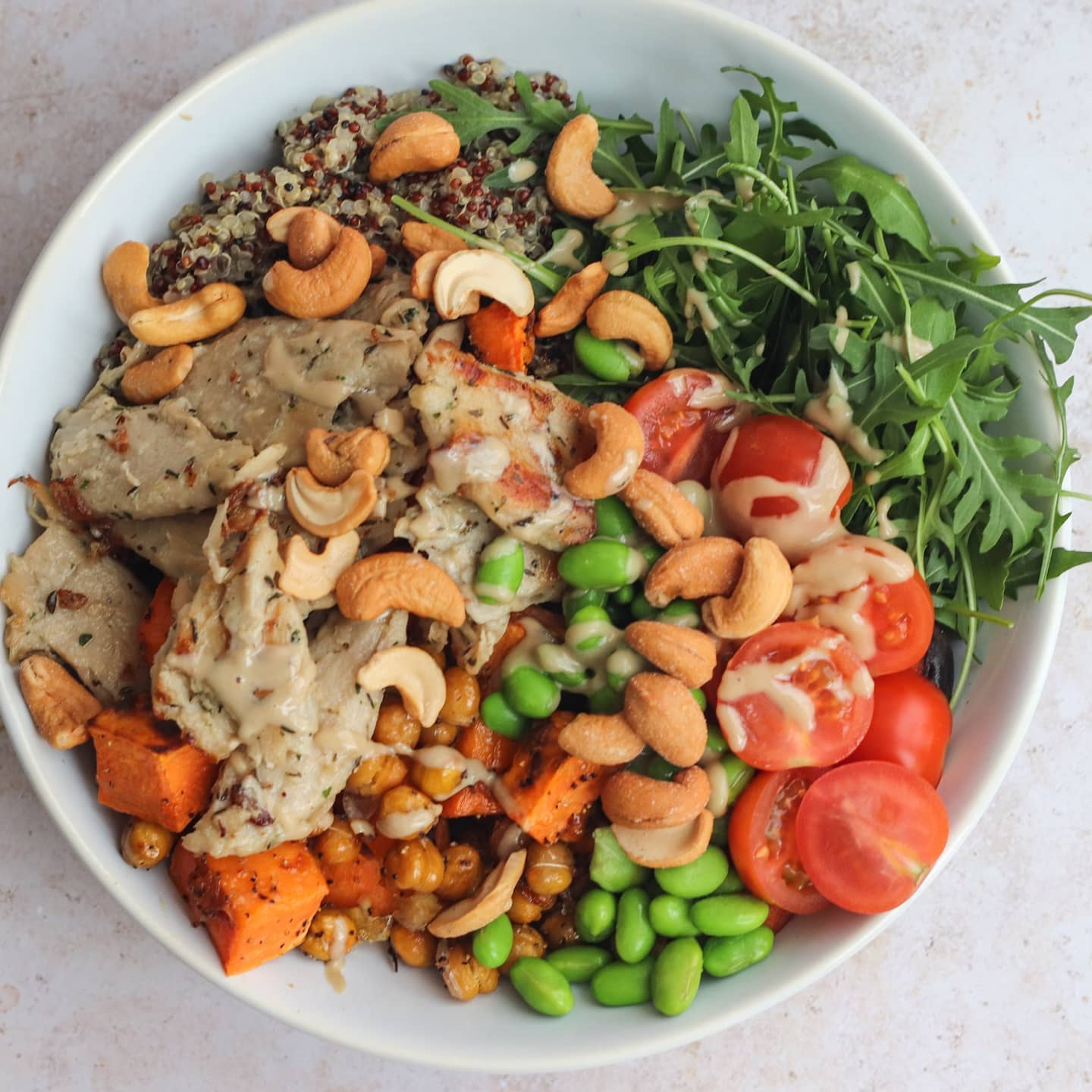 Vegan Buddha Bowl with Tahini Dressing
