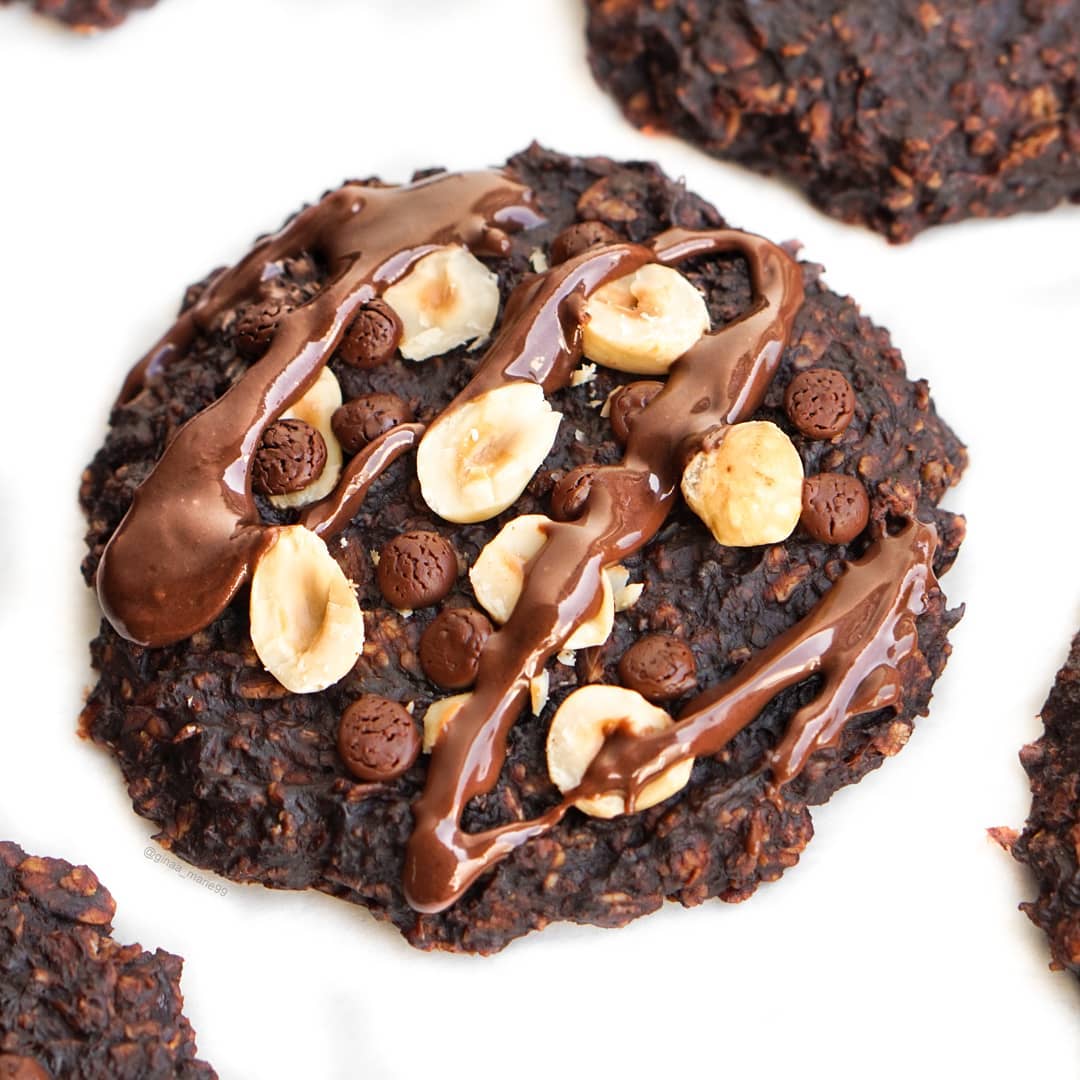 6 Ingredients Banana Chocolate Cookies