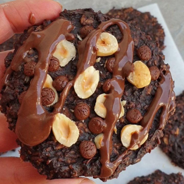 6 Ingredients Banana Chocolate Cookies