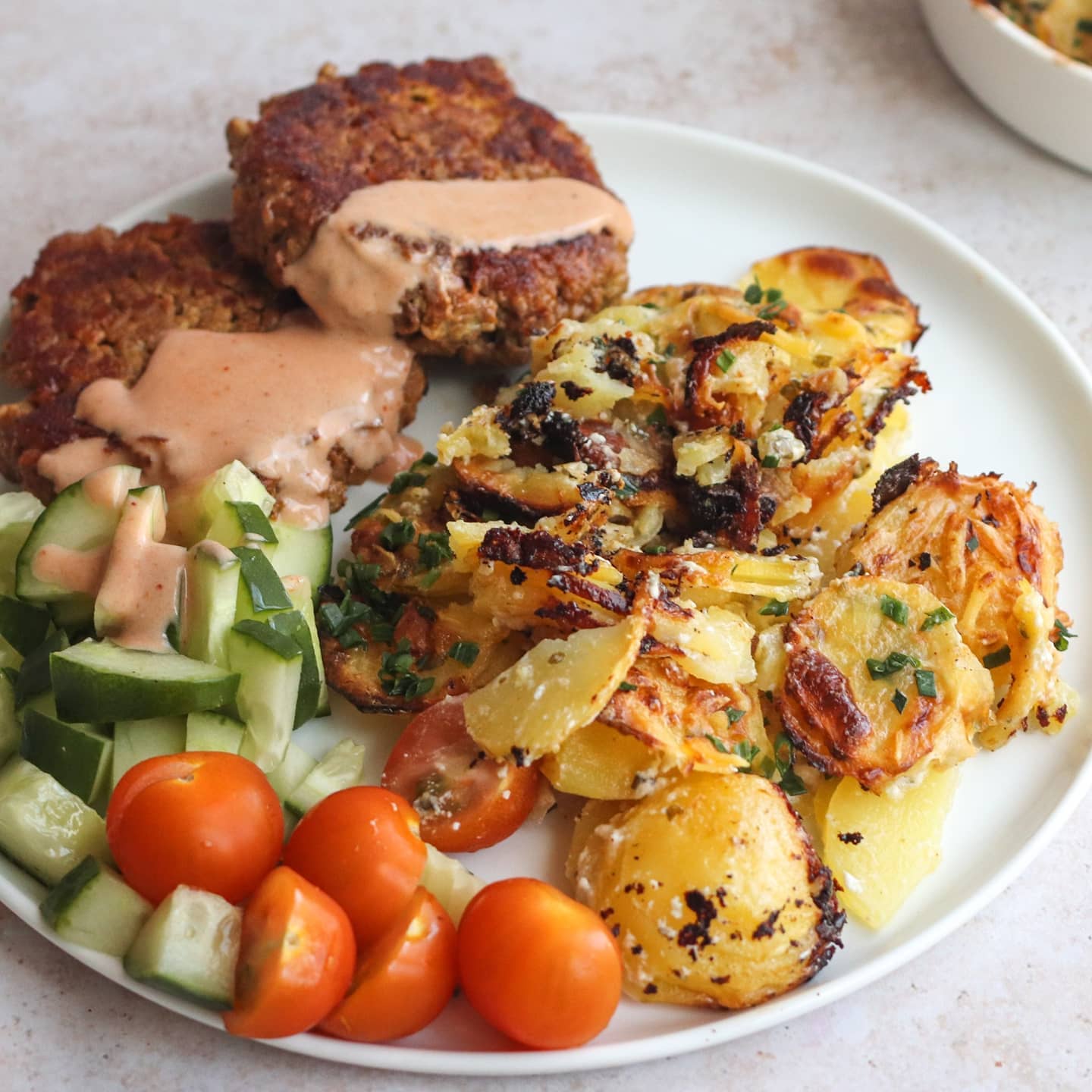 Single Serve Potato Gratin with Vegan Cheese