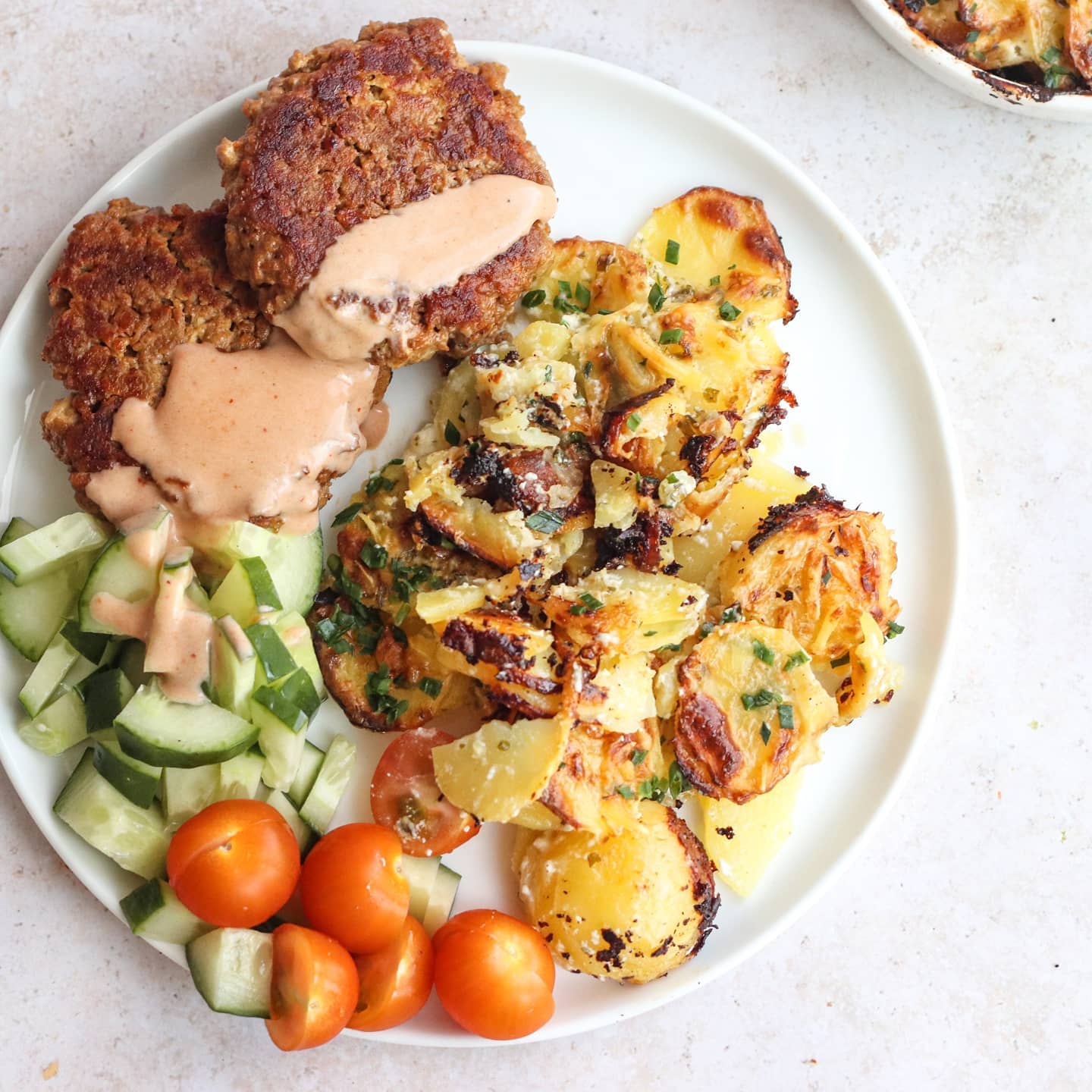 Single Serve Potato Gratin with Vegan Cheese