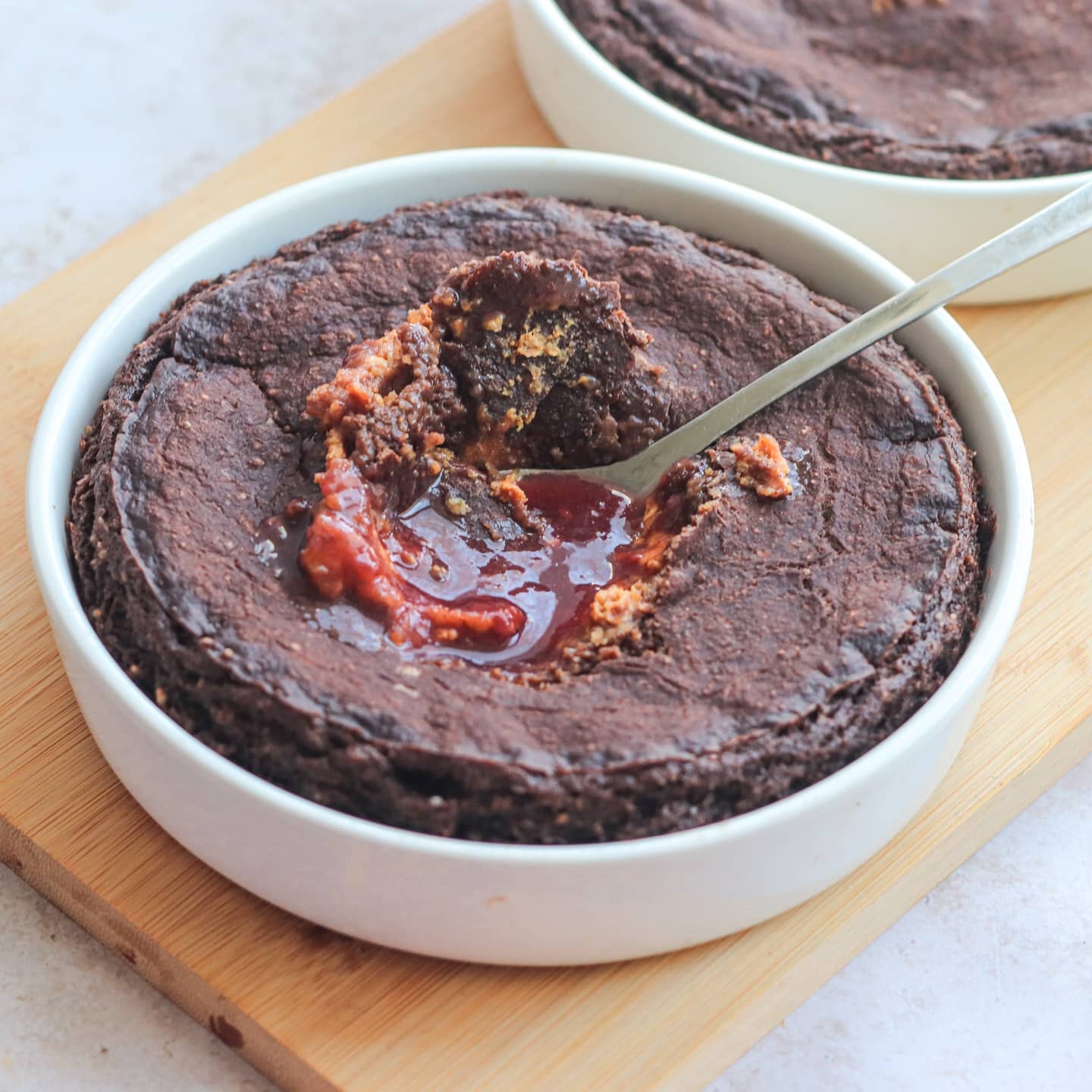 Peanut Butter and Jam Baked Oatmeal