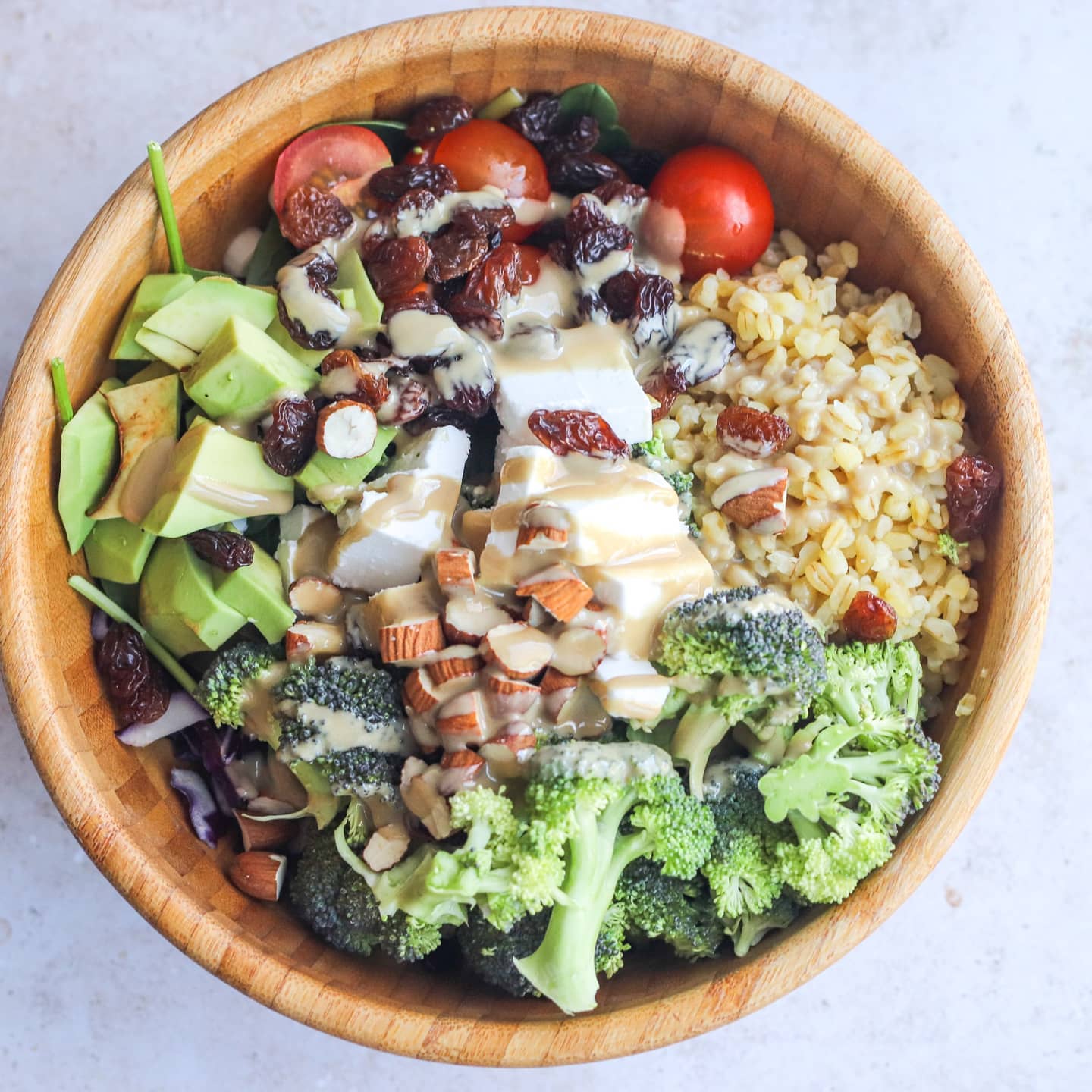 Vegan Meal Prep Salad with Tahini Dressing
