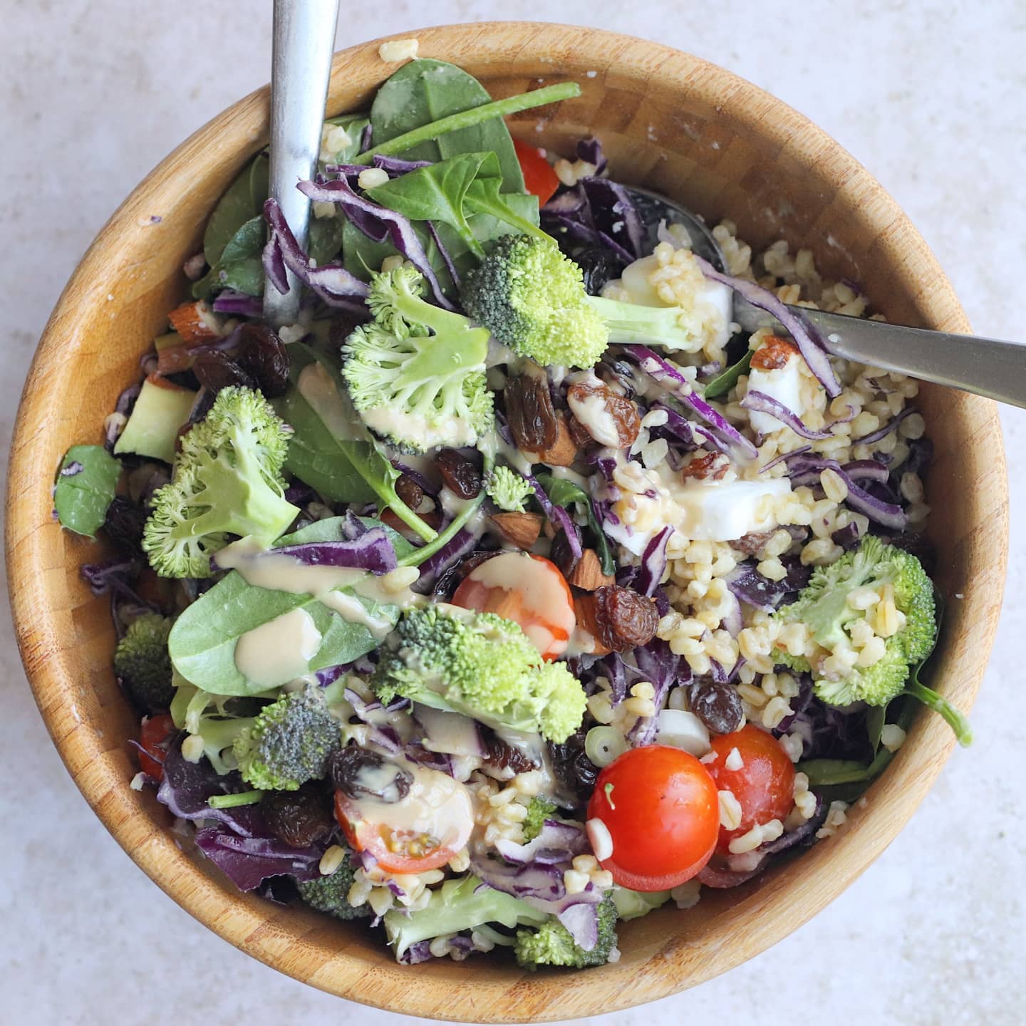 Vegan Meal Prep Salad with Tahini Dressing
