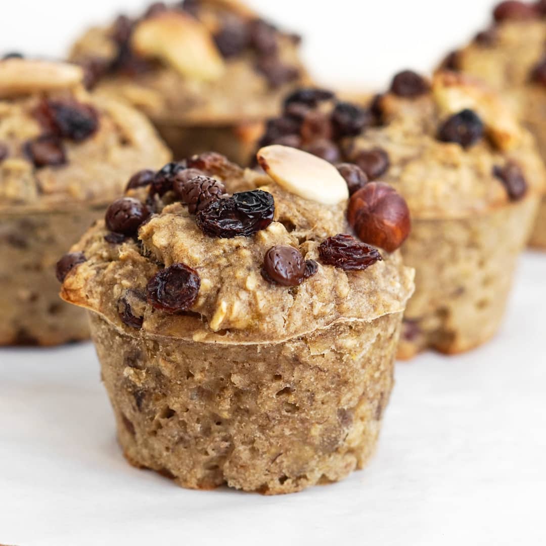 Easy and Healthy Banana Oat Breakfast Muffins