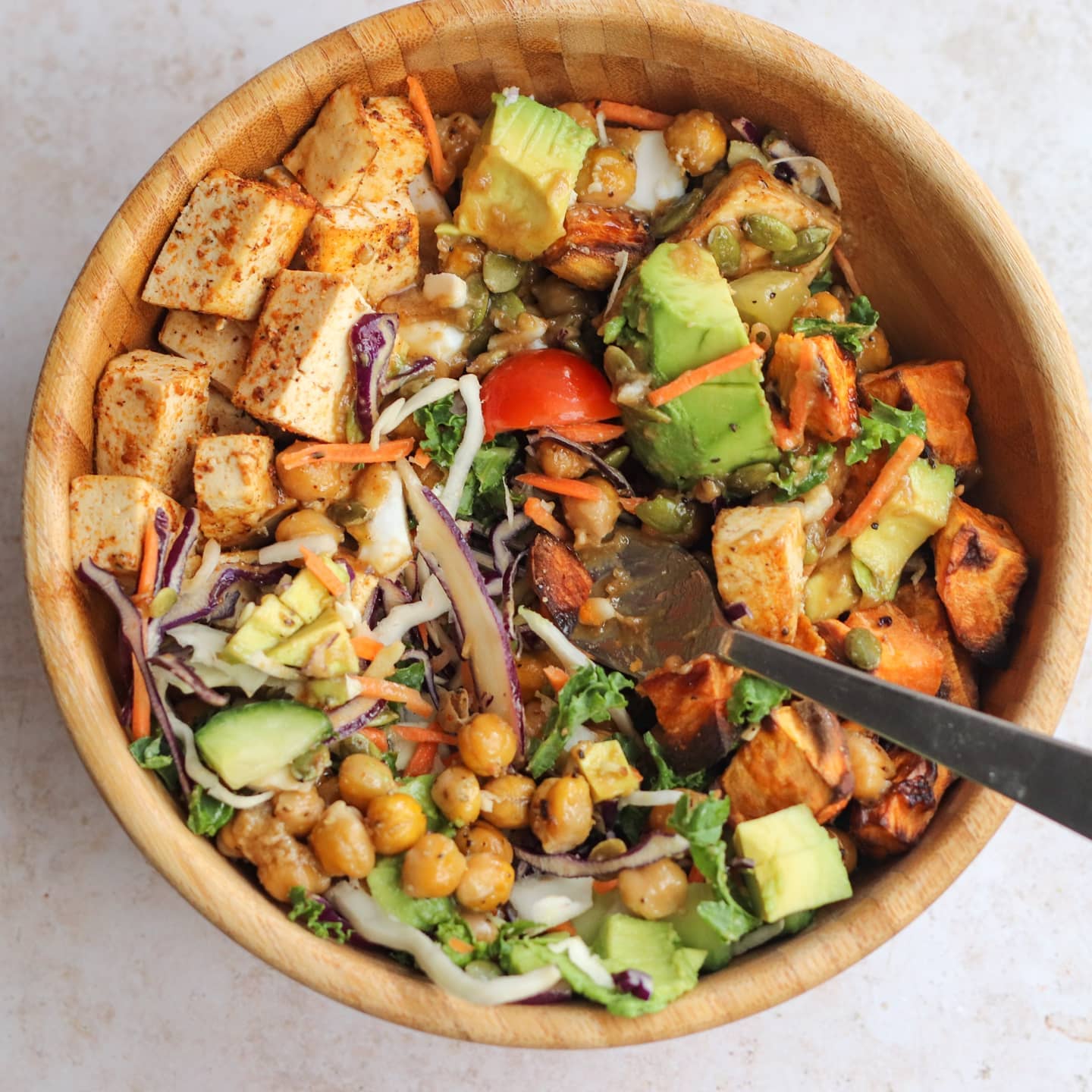 Vegan Buddha Bowl with Tahini Dressing